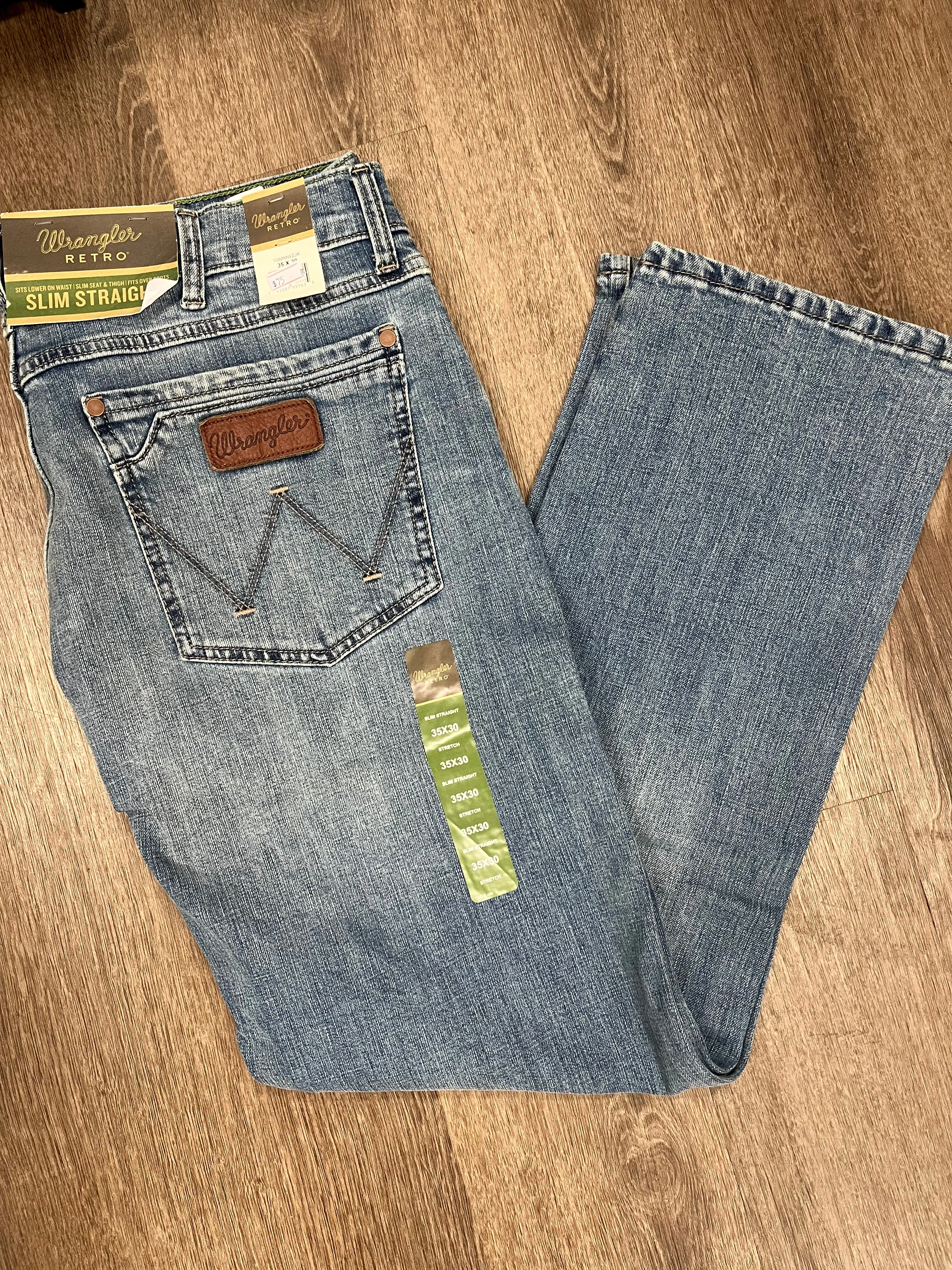 Wrangler Retro Slim Straight Fit - (1088MWZJK) (Light Wash)