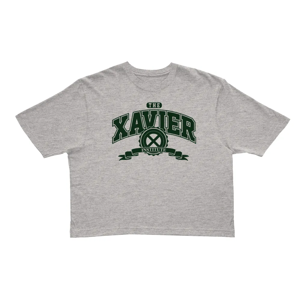 Xavier Women's Crop T-Shirt - Grey