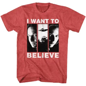 Xfiles I Want To Believe Men's T-Shirt