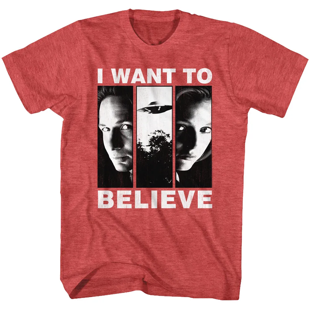 Xfiles I Want To Believe Men's T-Shirt