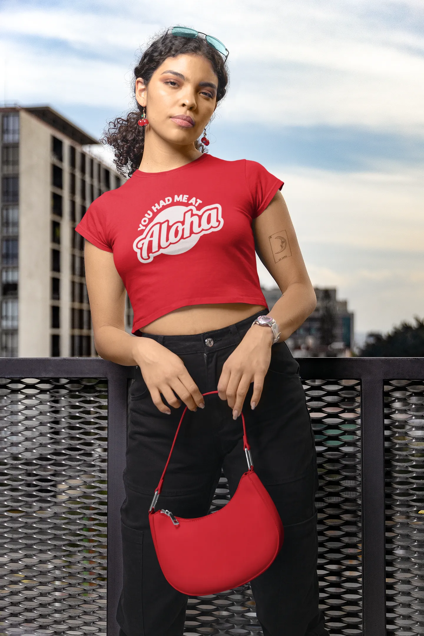 YOU HAD ME AT ALOHA CROP TOP