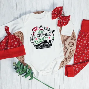 You Serious Clark Christmas Baby Onesies and Long Pants Set | National Lampoon's Christmas Vacation Baby Onesie