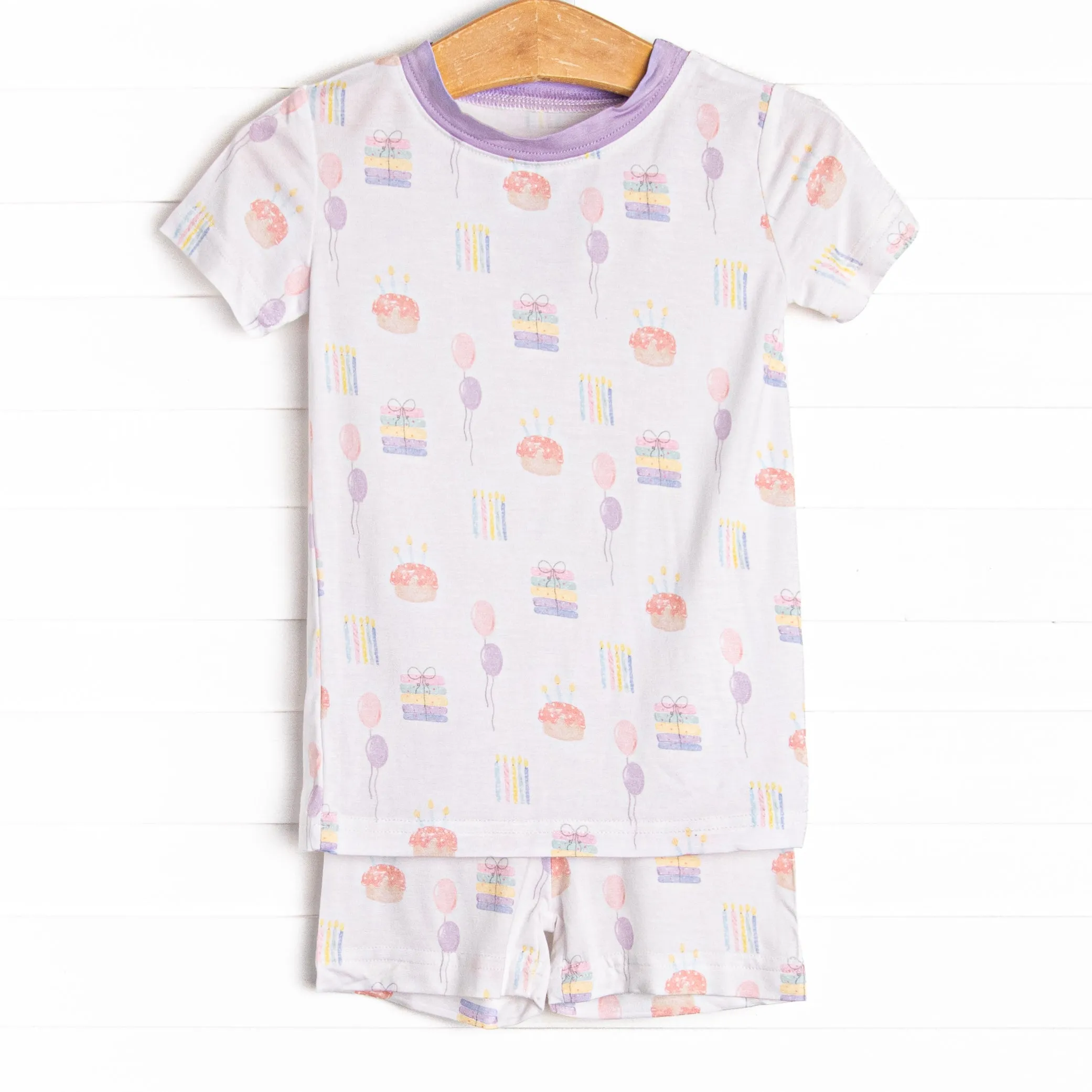 You're Invited Bamboo Pajama Short Set, Pink
