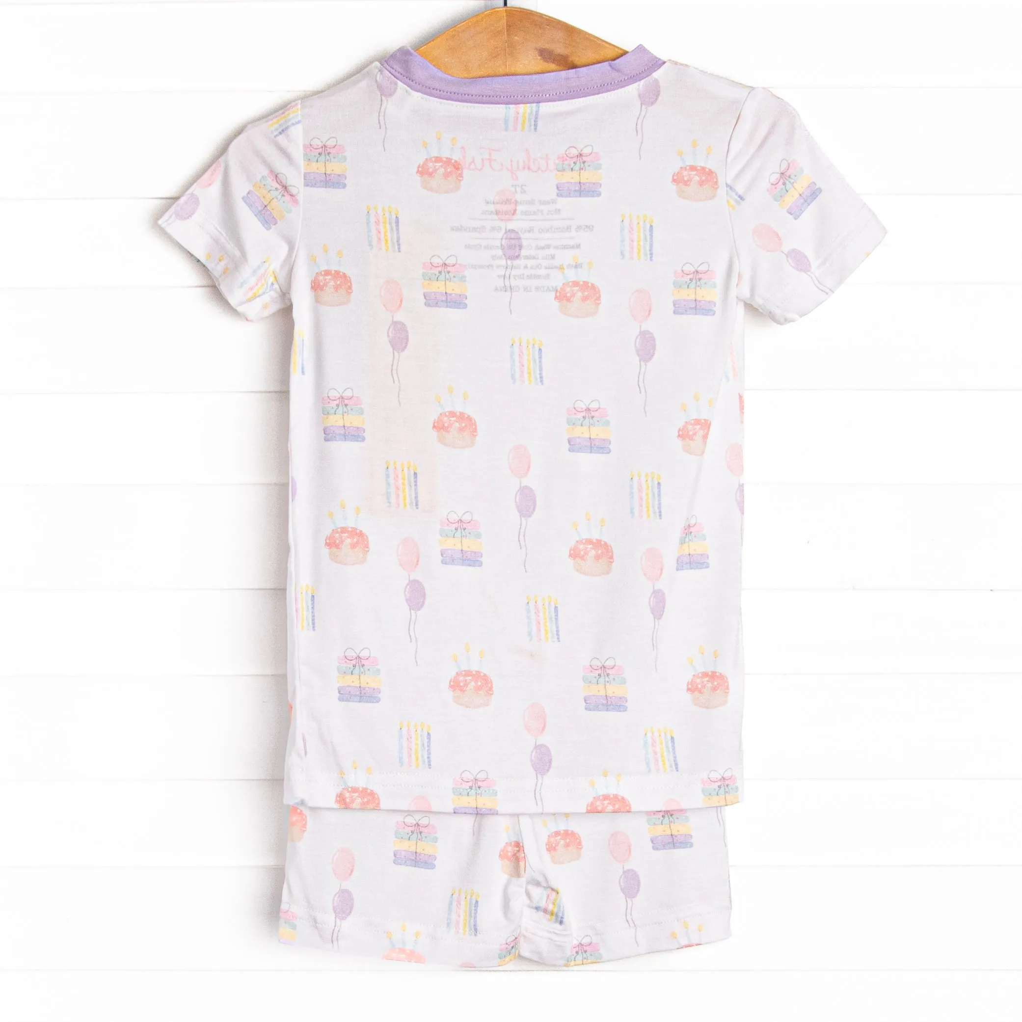 You're Invited Bamboo Pajama Short Set, Pink